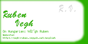 ruben vegh business card